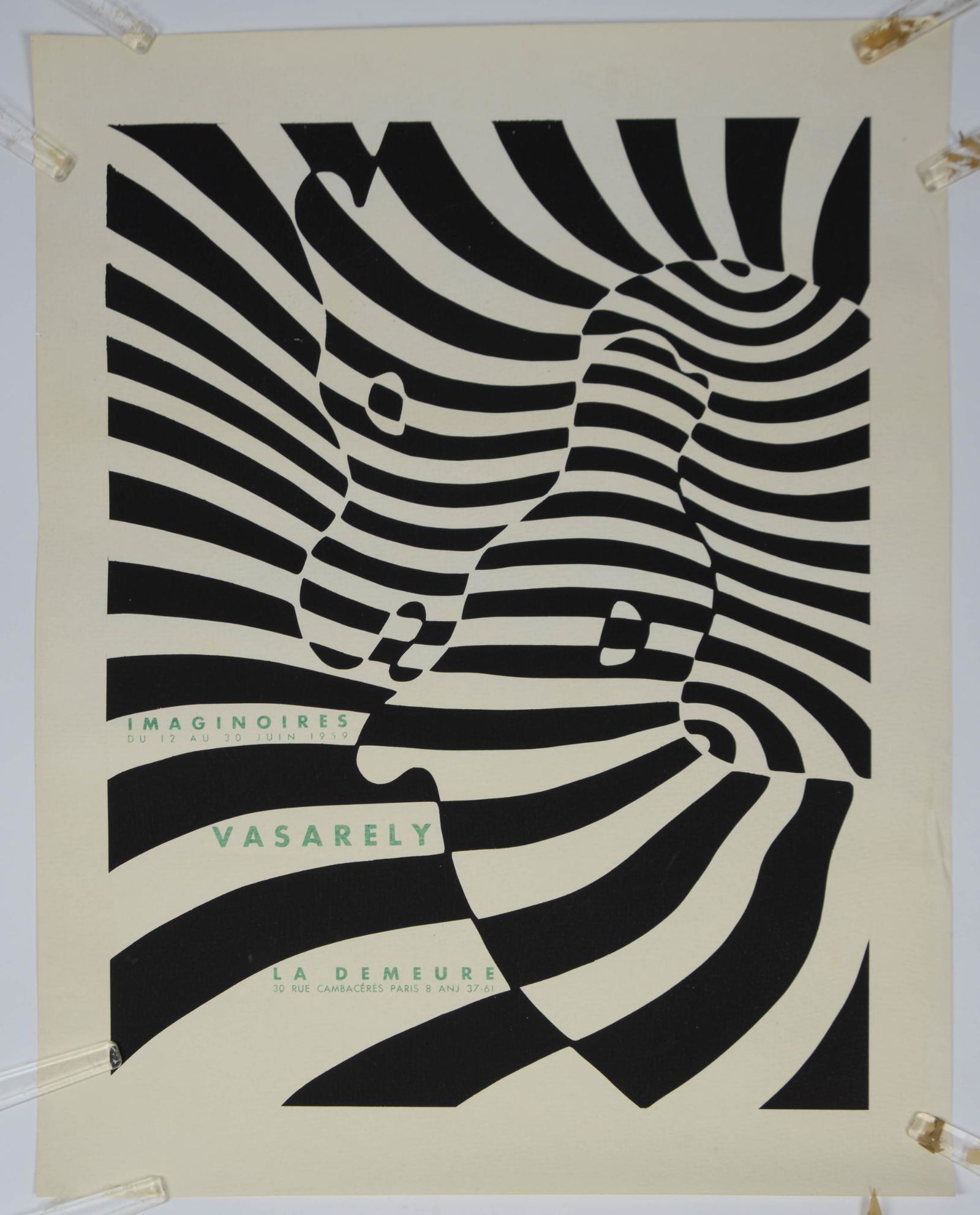 Victor Vasarely Poster for Imaginaires Exhibit. (1 of 1)