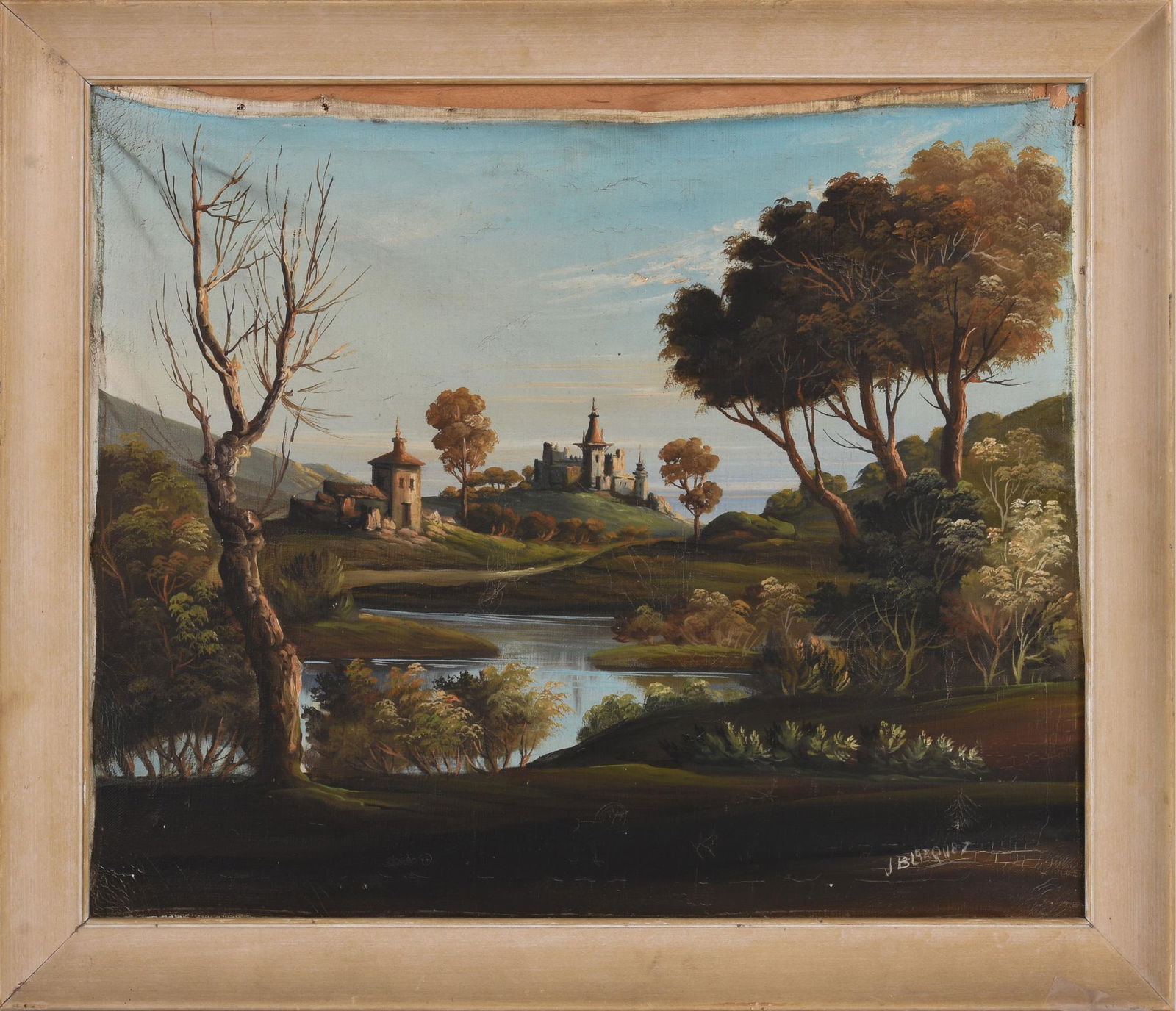 Jose Ribera Blazquez (1875 - 1940). Landscape With Castles. (1 of 4)