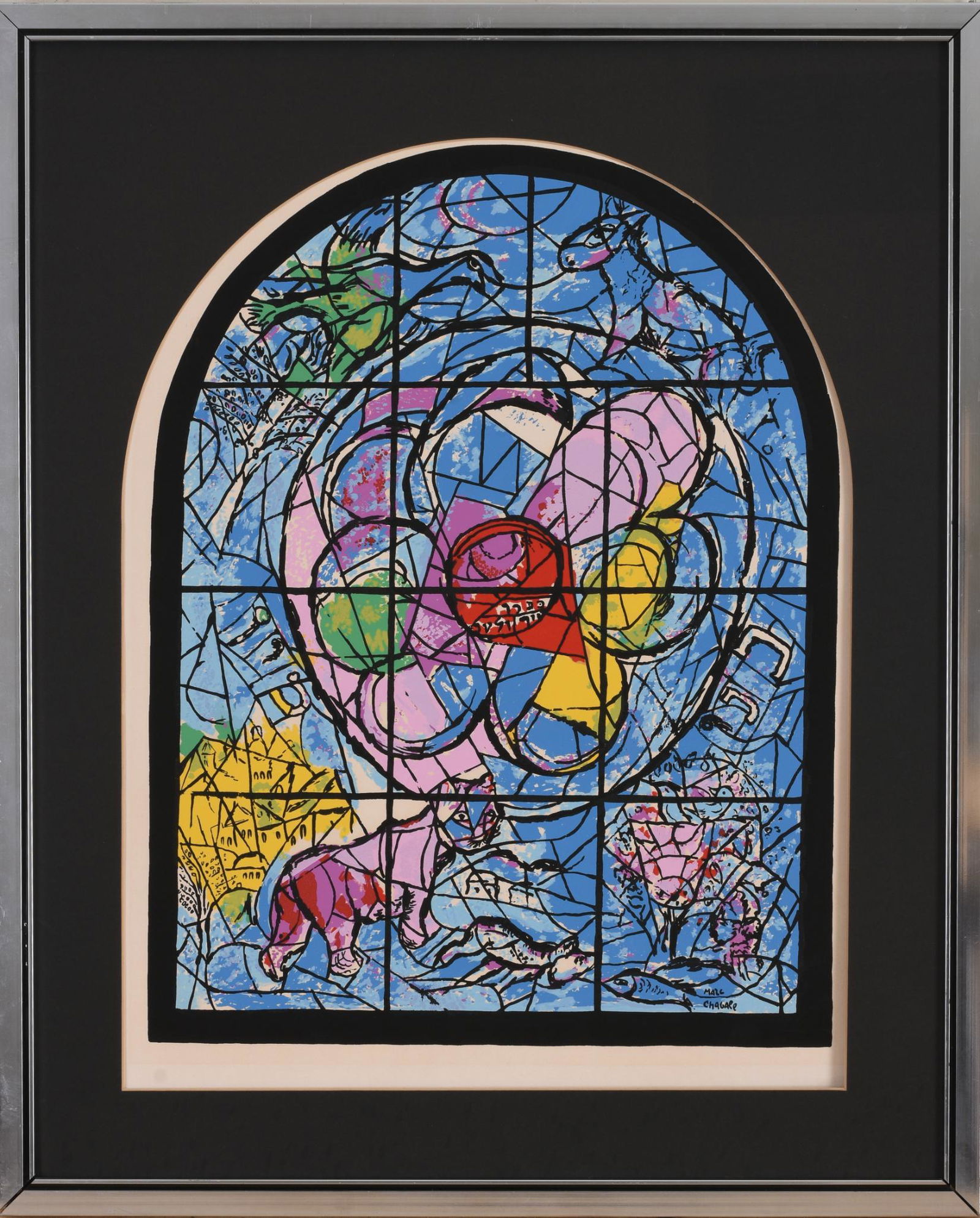 Windows For Jerusalem, Lithograph After Marc Chagall. (1 of 3)