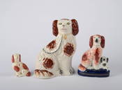 Three Staffordshire Dogs.