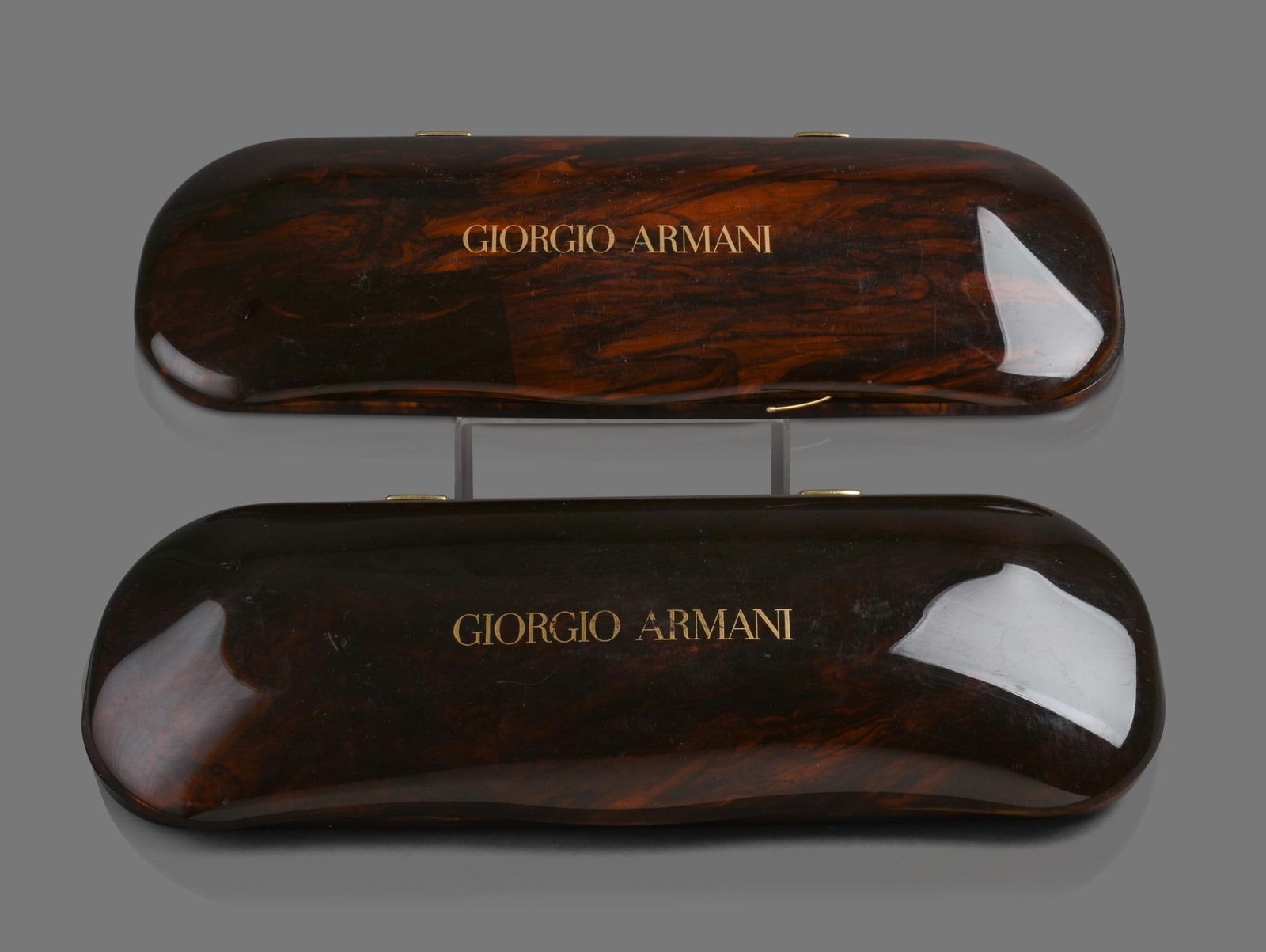 Two Large Giorgio Armani Advertising Glasses Cases. (1 of 4)