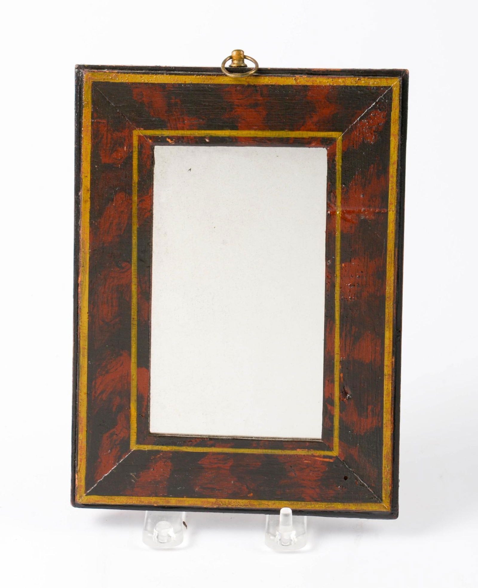Small Grain Painted Mirror. (1 of 2)
