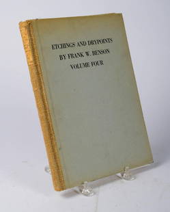 Etchings and Drawings by Frank Benson, Volume Four.: Adam E.M. Paff. Fair condition, minor foxing, some damage to binding.