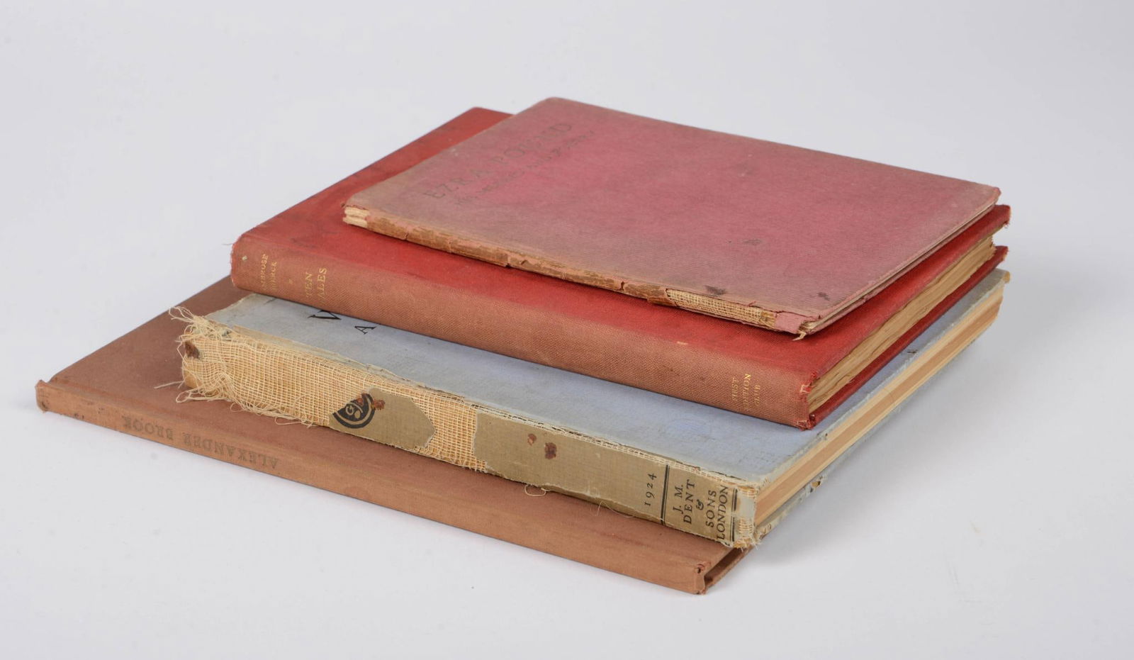 Four Books.: Woodcuts and Some Words, Edward Gordon Craig; Ten Tales by Ambrose Bierce; Ezra Pound, His Metric and Poetry; Alexander Brook, American Artists Series, Whitney Museum of Art.