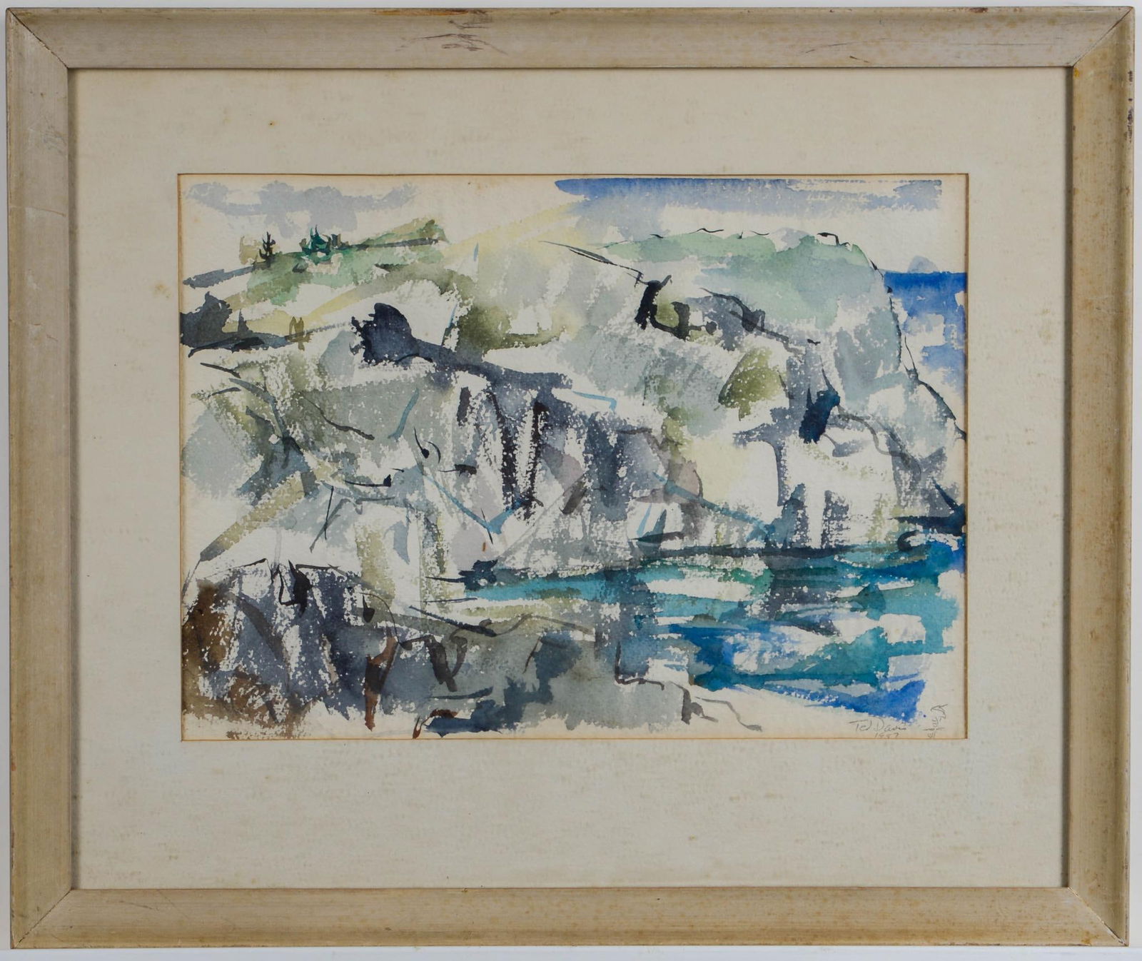 Ted Davis (1908 - 1995). Abstract Landscape. (1 of 2)