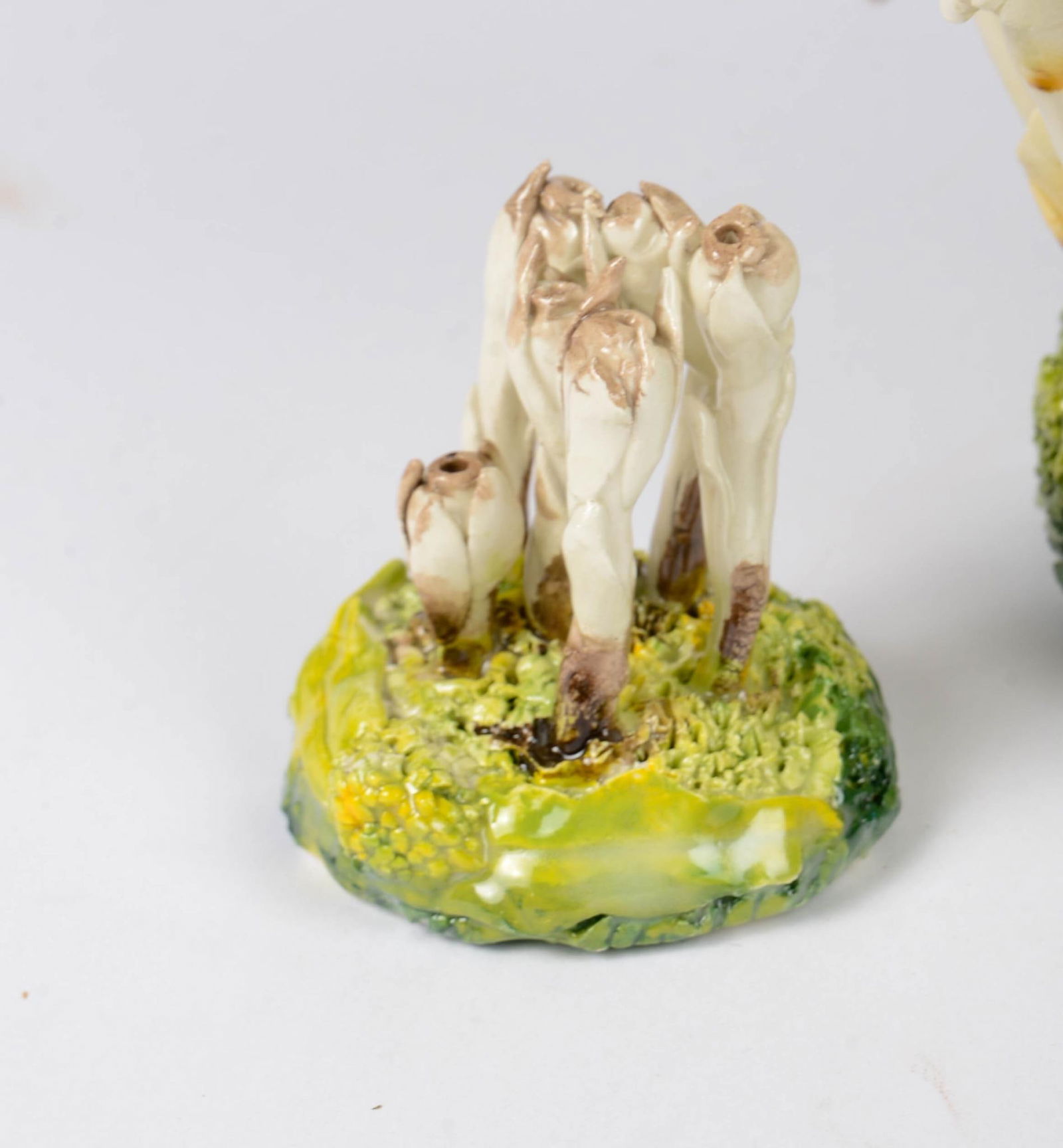 Six Hand Crafted Ceramic Mushrooms. (1 of 9)