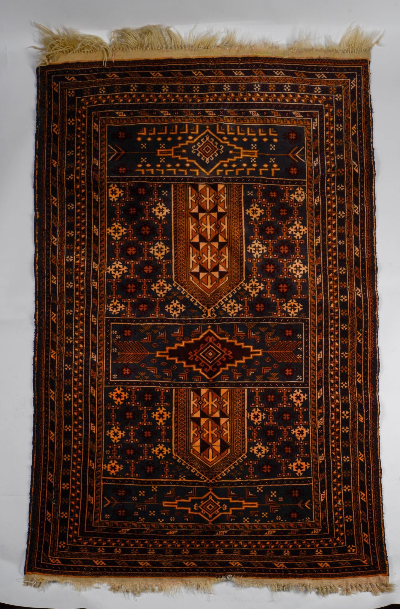 Prayer Rug.: 58 x 36 inches.