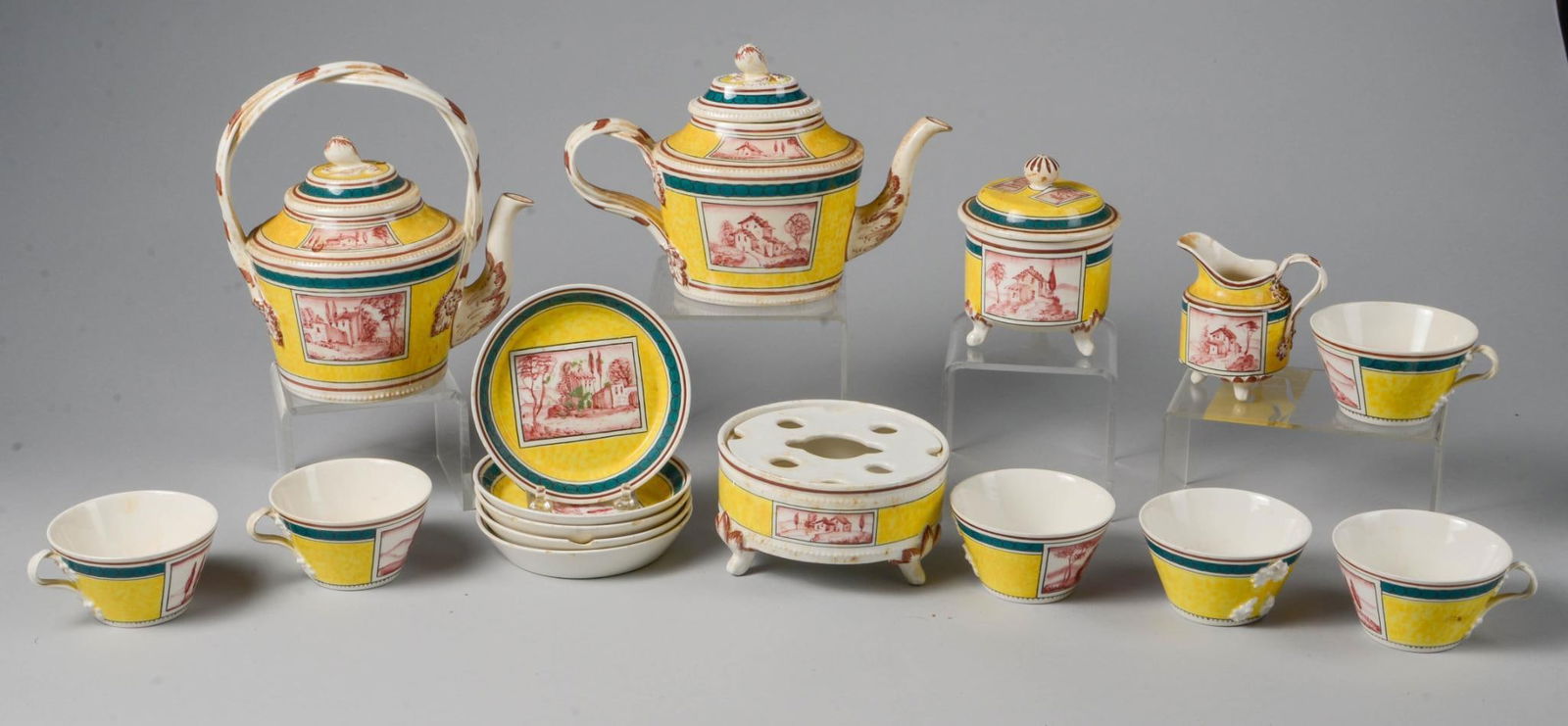 ITALIAN PORCELAIN TEA SET (1 of 9)