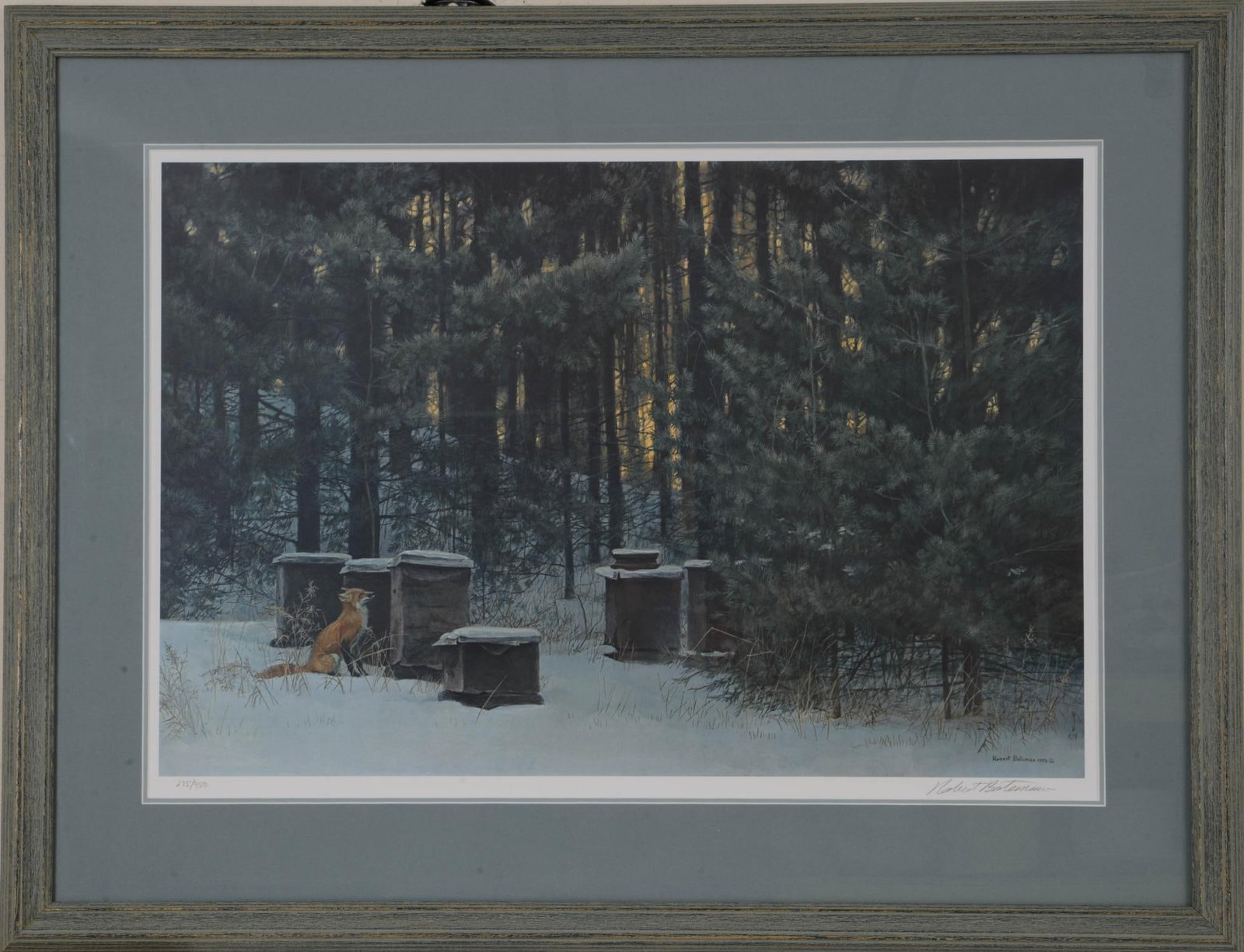 ROBERT BATEMAN FOX COLOR LITHOGRAPH. (1 of 3)
