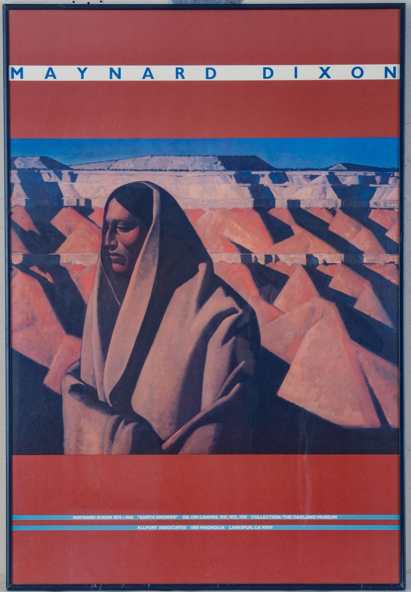 MAYNARD DIXON EXHIBITION POSTER.: 28 x 19 inches. Framed.