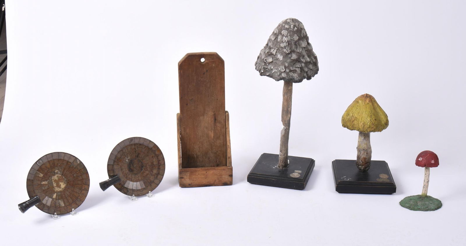 GROUP OF POTTERY MUSHROOMS (1 of 9)