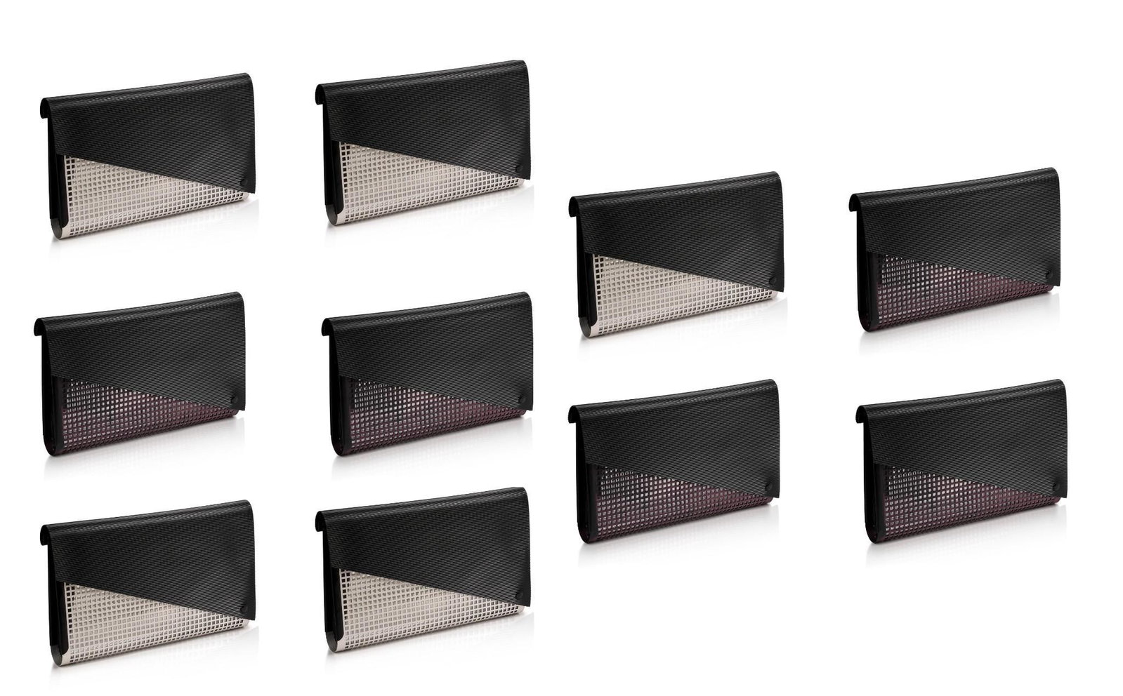 TEN CHRISTIAN JONAK MODERNIST ENVELOPE BRIEFS: Joe and Eva Saunders of Maine had their first glimpse of Christian Jonak’s work during a morning walk past a shop window in Austria in the 1990s. The shop had not yet opened for the day but the Saun