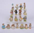 NINETEEN BEATRIX POTTER PORCELAIN FIGURES