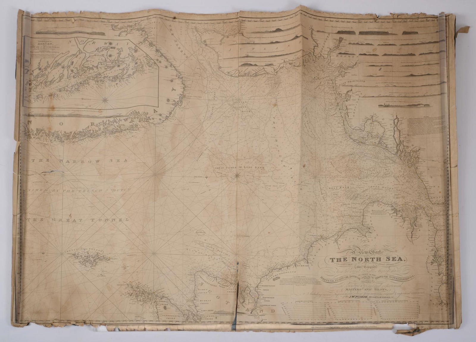 J.W. NORIE MAP OF THE NORTH SEA (1 of 2)