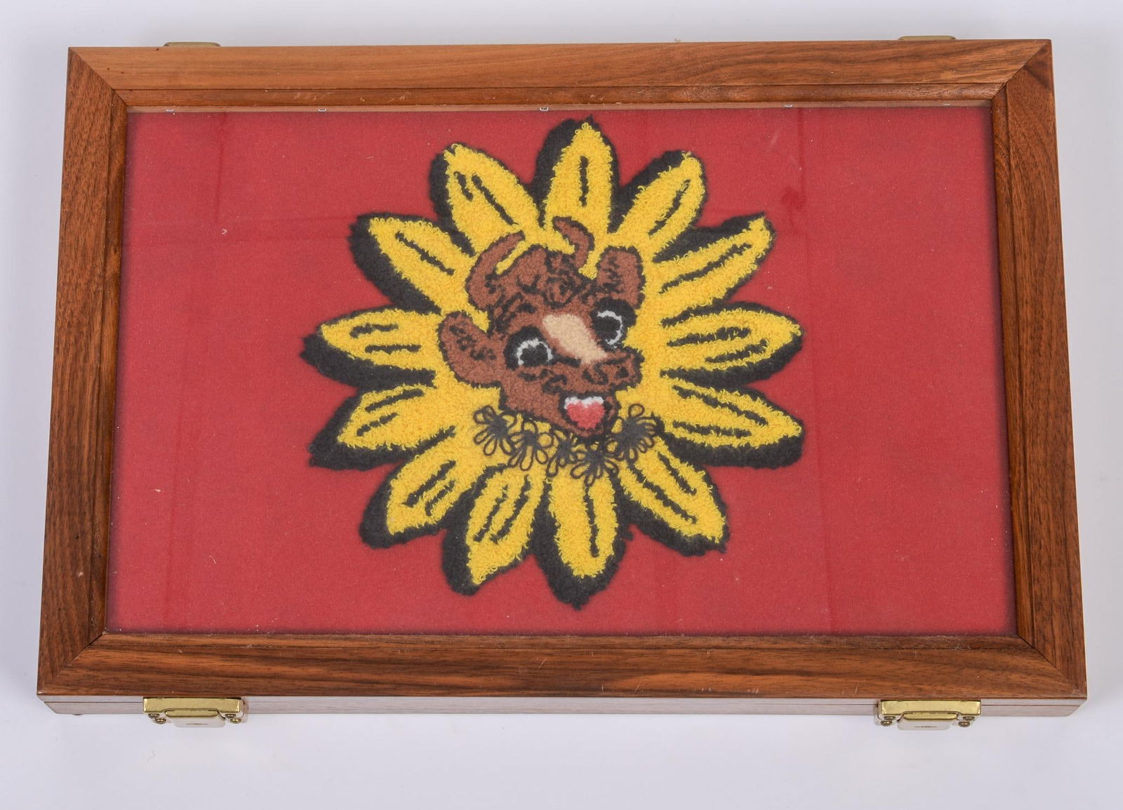 Wood and Glass Display Box with Large Elsie Patch (1 of 2)