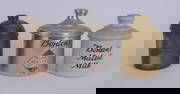 Two Borden's Malted Milk Tins with Borden's Metal Jar