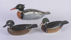 Three Wood Duck Decoys