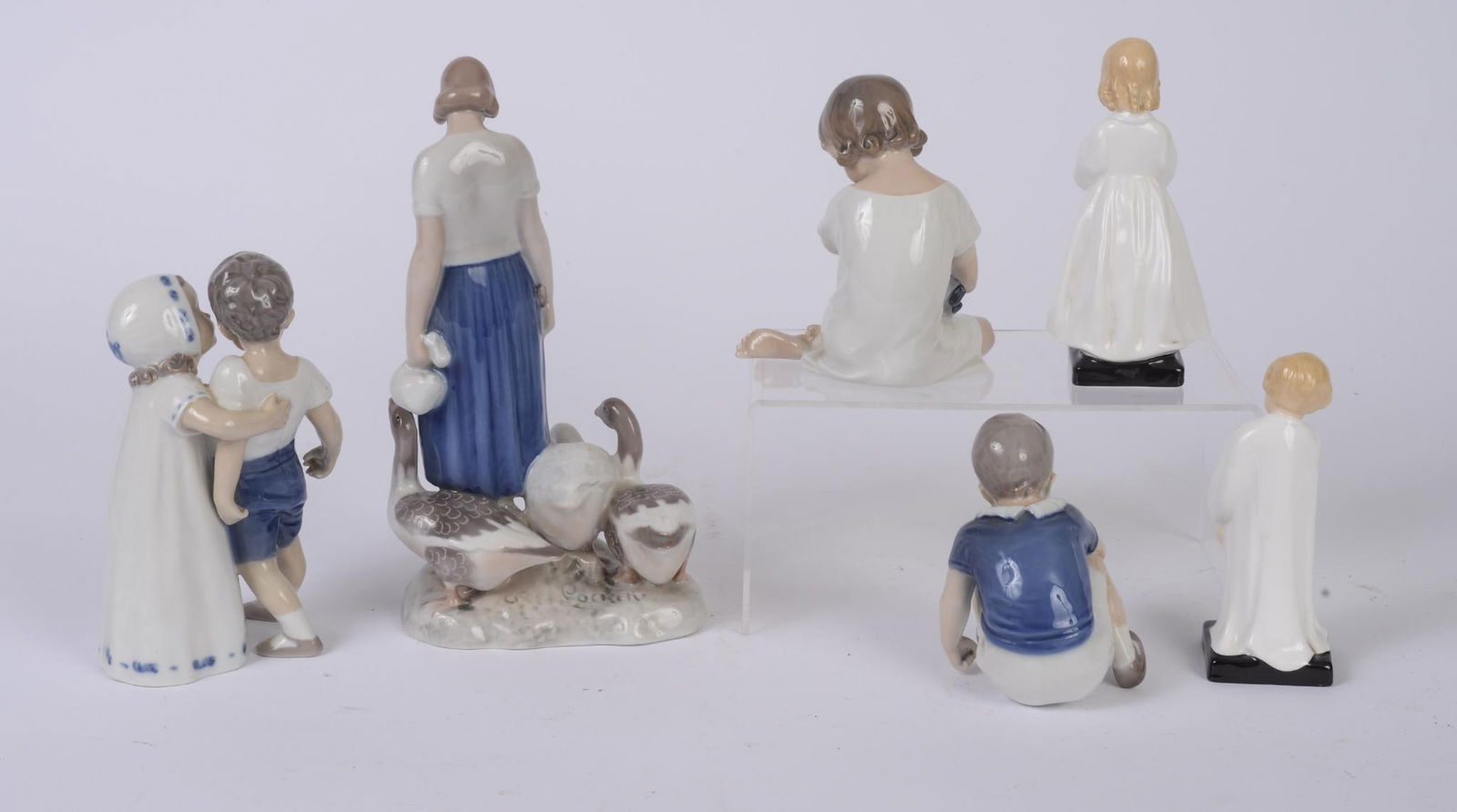 Four Royal Copenhagen and Two Royal Doulton Figurines (1 of 10)