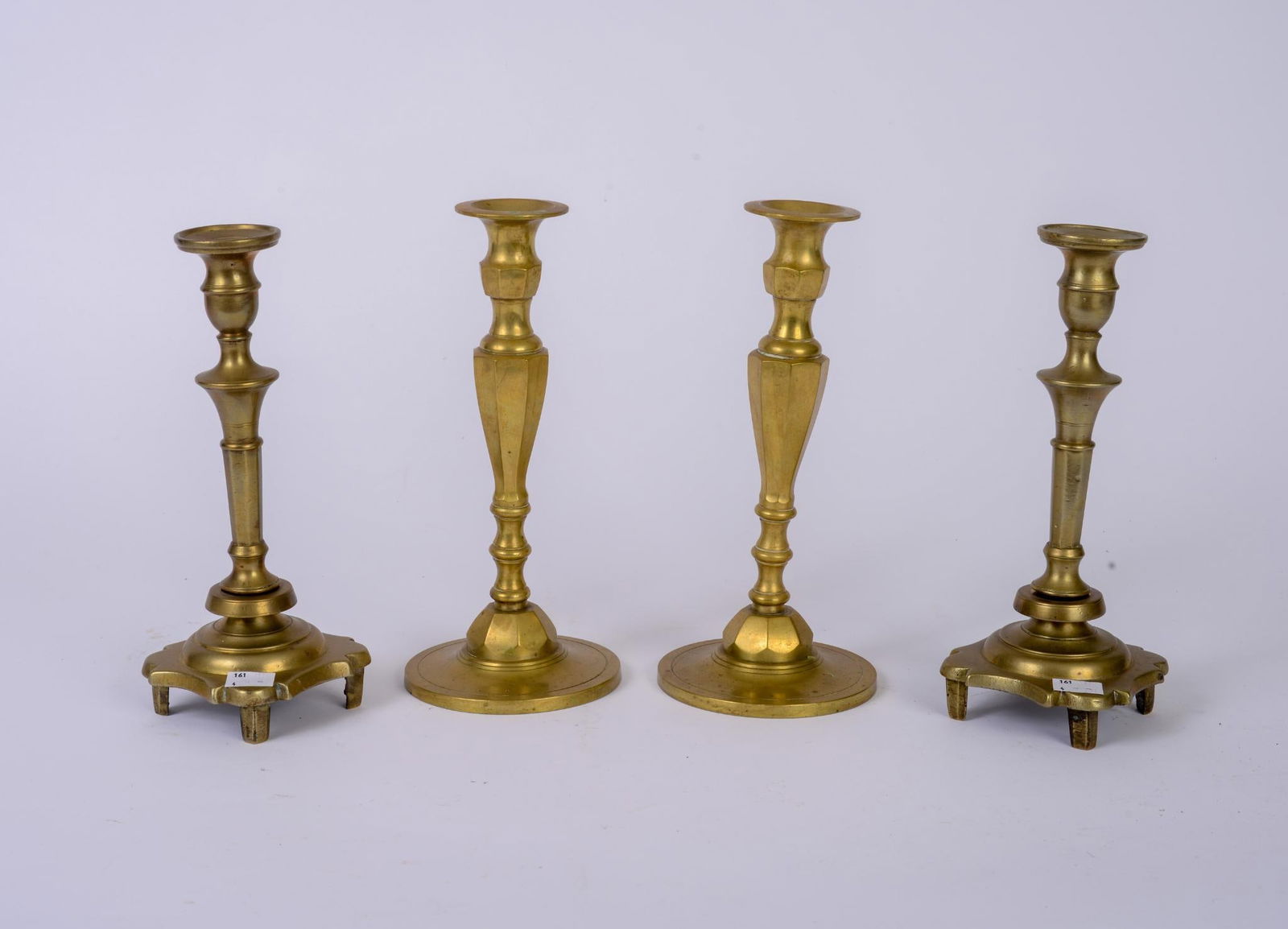 Two Pairs of Brass Candlesticks (1 of 6)