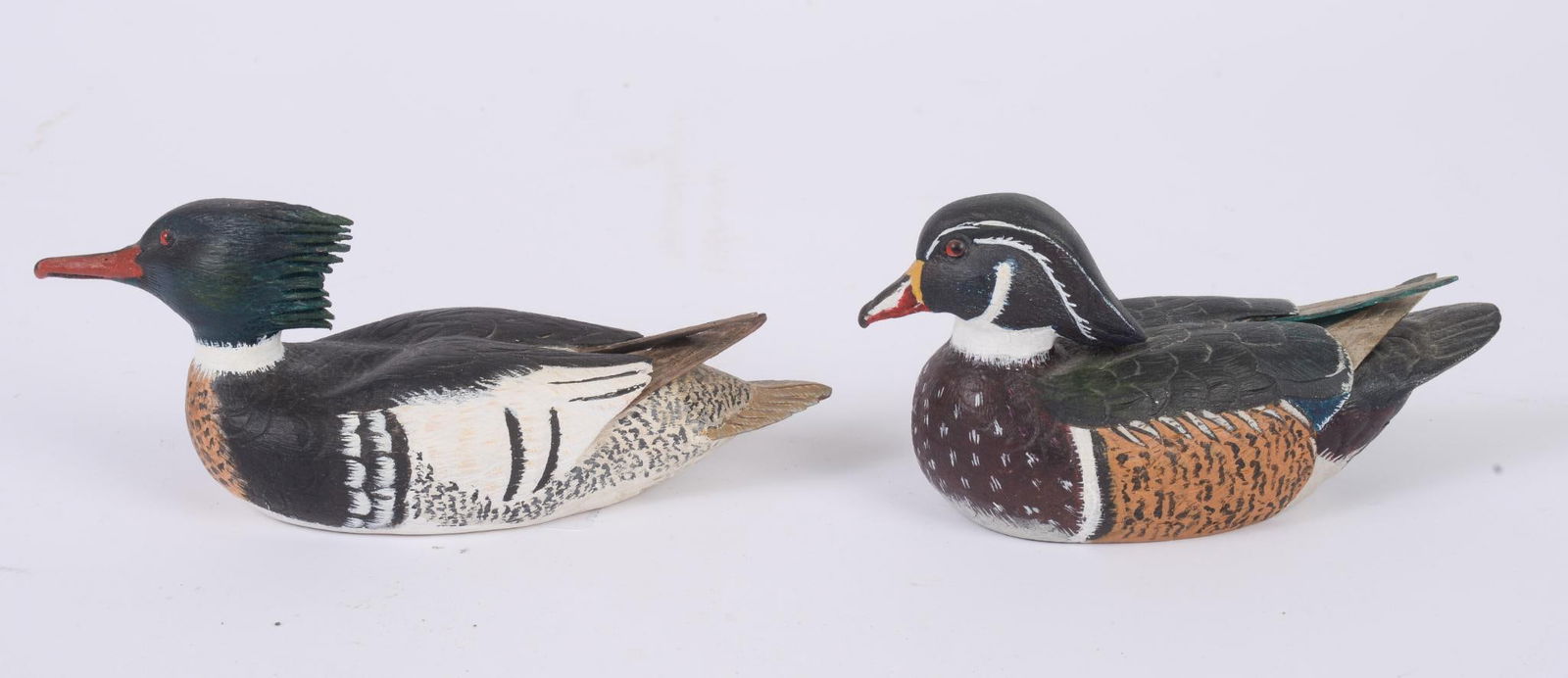 Two Small Wood Painted Decoys (1 of 3)
