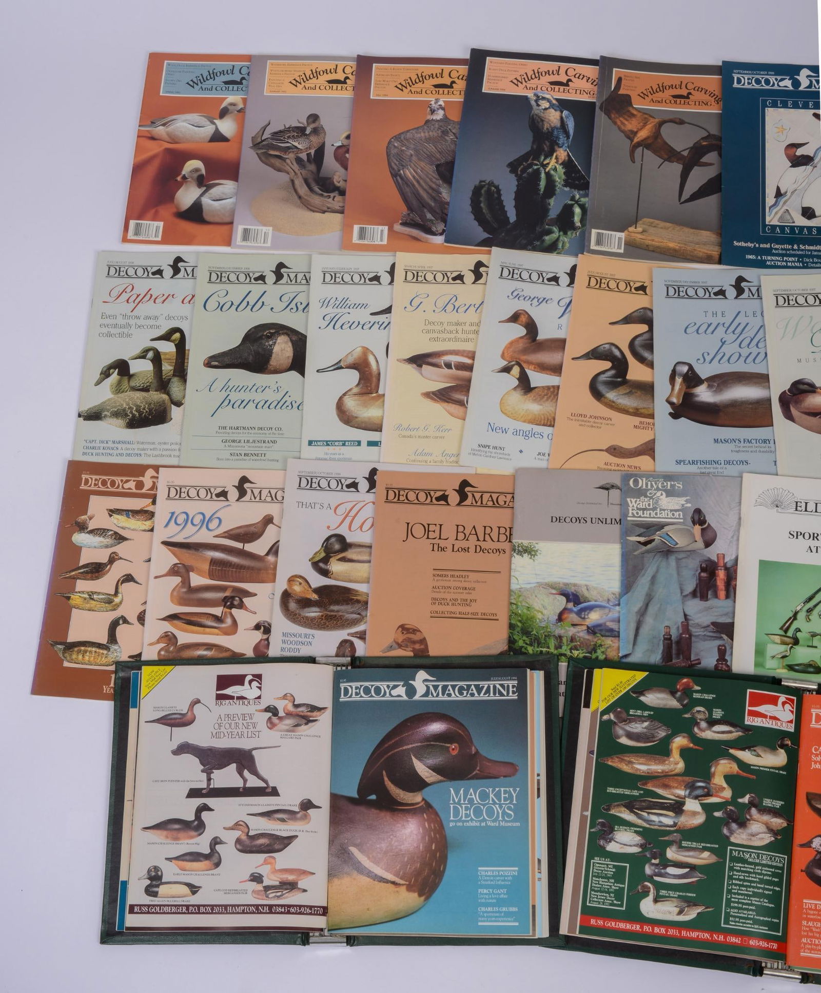 Forty-Four Issues of Decoy Magazine from the 1990's (1 of 3)