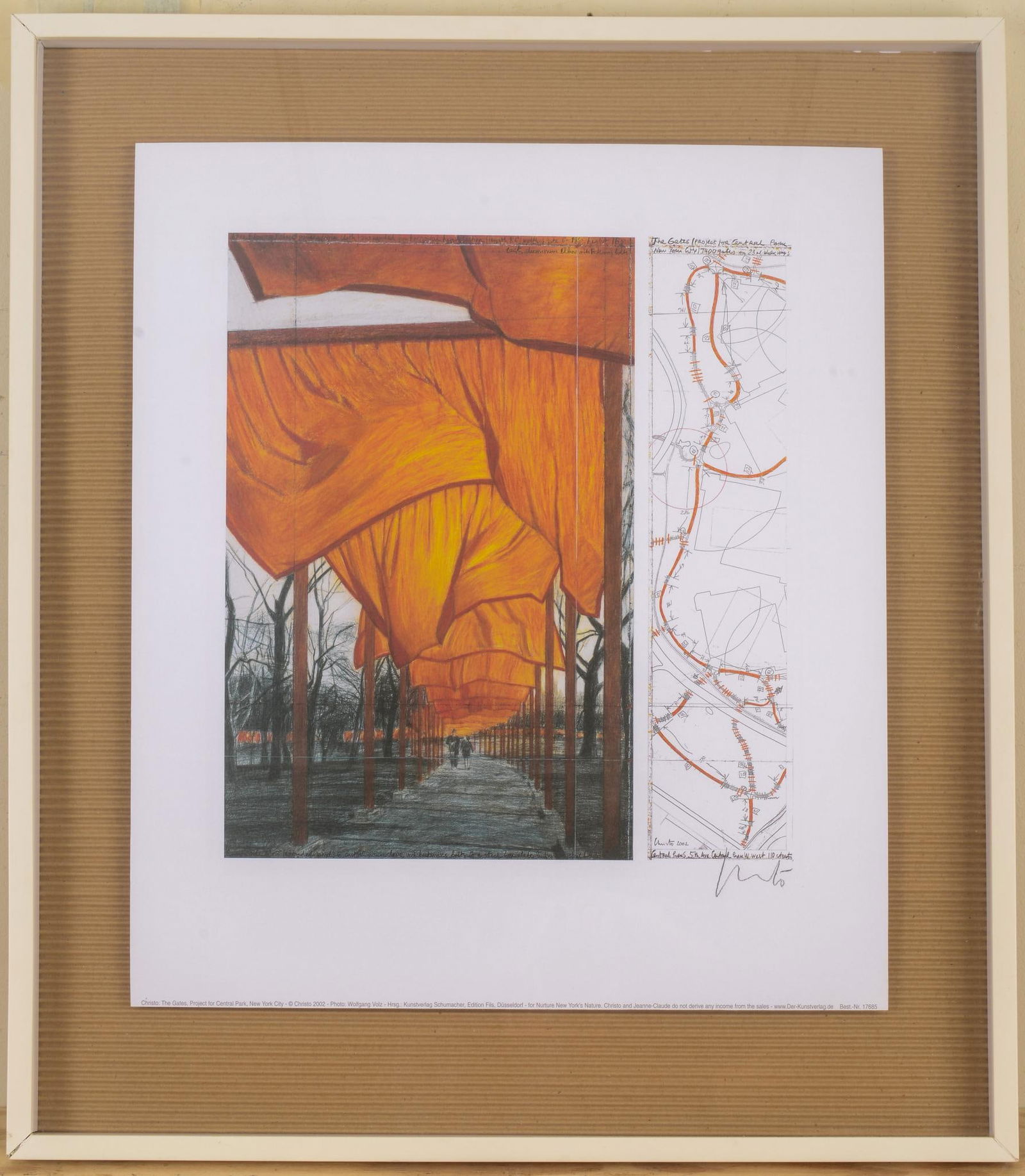 Framed print of the Gates Project for Central Park New York (1 of 1)