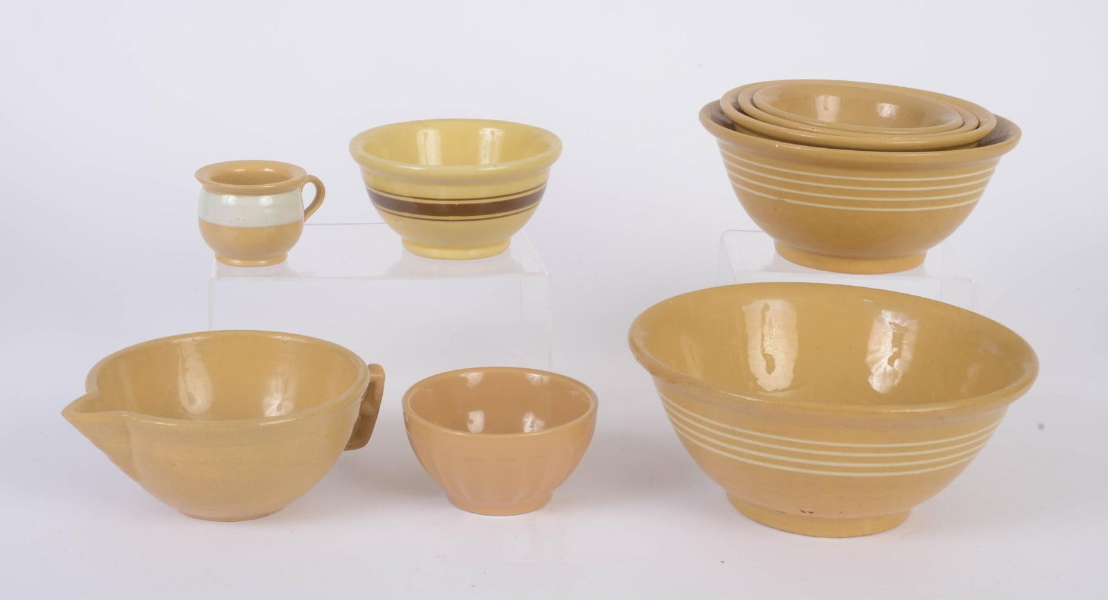 Yellow Ware Nesting Bowls with Yellow Ware Batter Bowl (1 of 5)