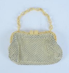 WHITING & DAVIS BAKELITE MESH PURSE.