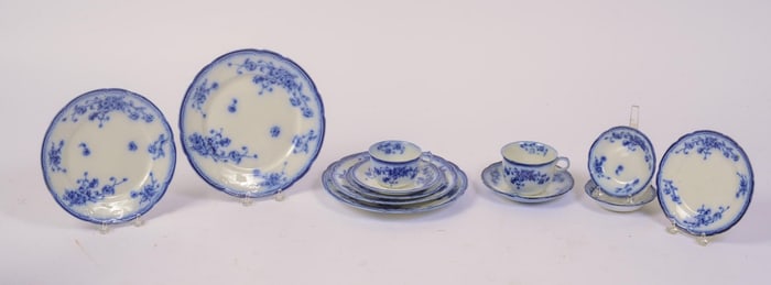 FLOW BLUE BREAKFAST SET.