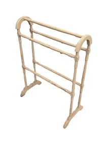 WHITE PAINTED QUILT RACK