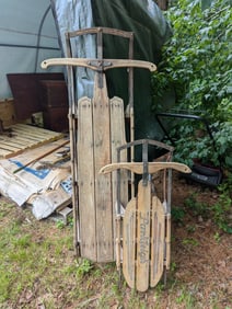 TWO RUNNER SLEDS.
