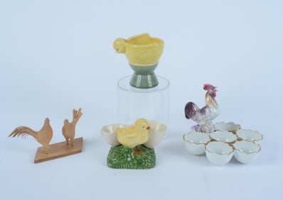 ROOSTER 5 EGG HOLDER DISH