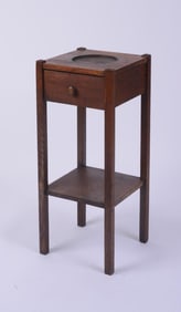ARTS & CRAFTS SMOKING STAND W/DRAWER