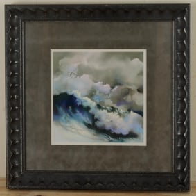 FRAMED PASTEL ON PAPER 'VERY FAR AWAY'