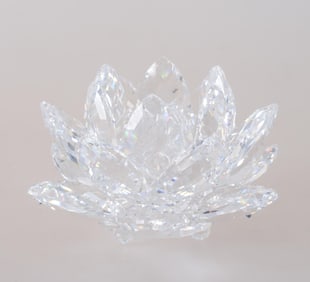 SWAROVSKI CRYSTAL FLOWER CANDLE HOLDER