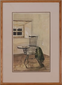 ANDREW WYETH PRINT - INTERIOR VIEW OF "THE WRITING CHAIR"