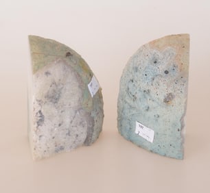 PAIR OF BRAZILIAN GEODES