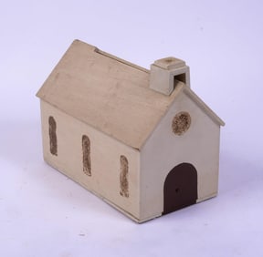 WOODEN MODEL OF A CHURCH