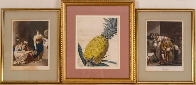 2 CLASSICAL FRAMED PRINTS, 'CHEMISTRY' AND 'ARCHITECTURE'