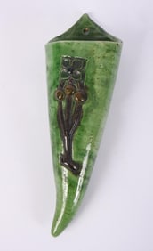 ENGLISH POTTERY WALL POCKET.