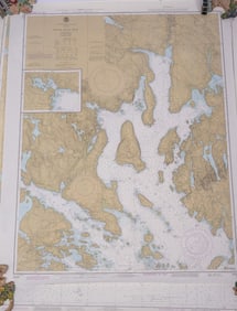 COLLECTION OF MAINE CHARTS.