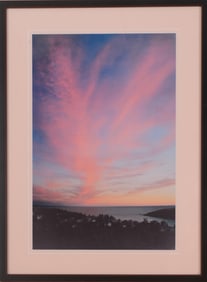 FRAMED MONHEGAN SUNSET PHOTO