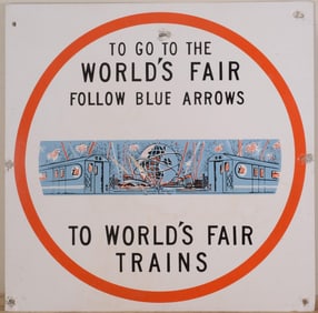 1964 WORLD'S FAIR SIGN.