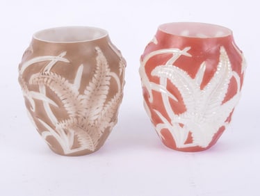 TWO PHOENIX ARTWARE VASES.