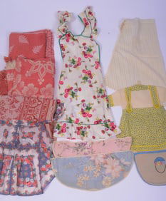 3 RED AND WHITE FLORAL AND PATTERNED TABLECLOTHS