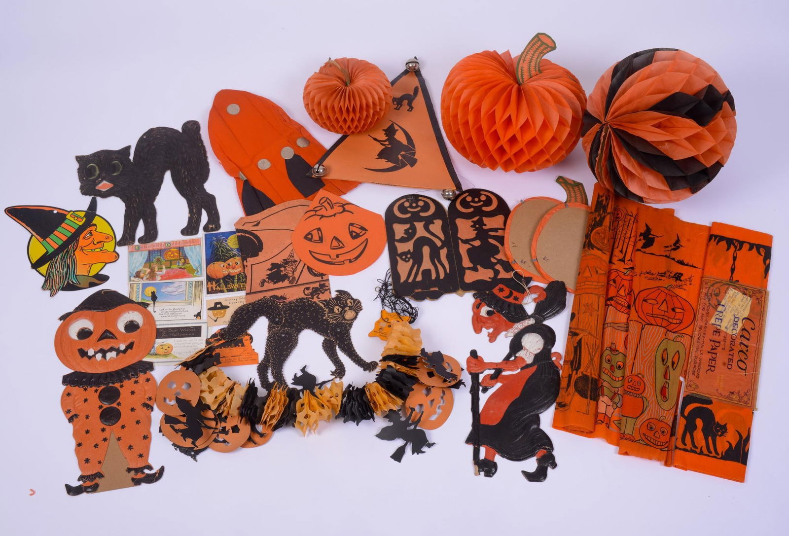 3 GERMAN CIRCA 1930'S HALLOWEEN HANGING FIGURES (1 of 1)