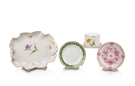 GROUP OF MEISSEN PORCELAIN PIECES