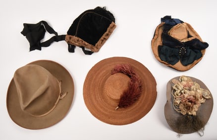 Five Vintage Hats.