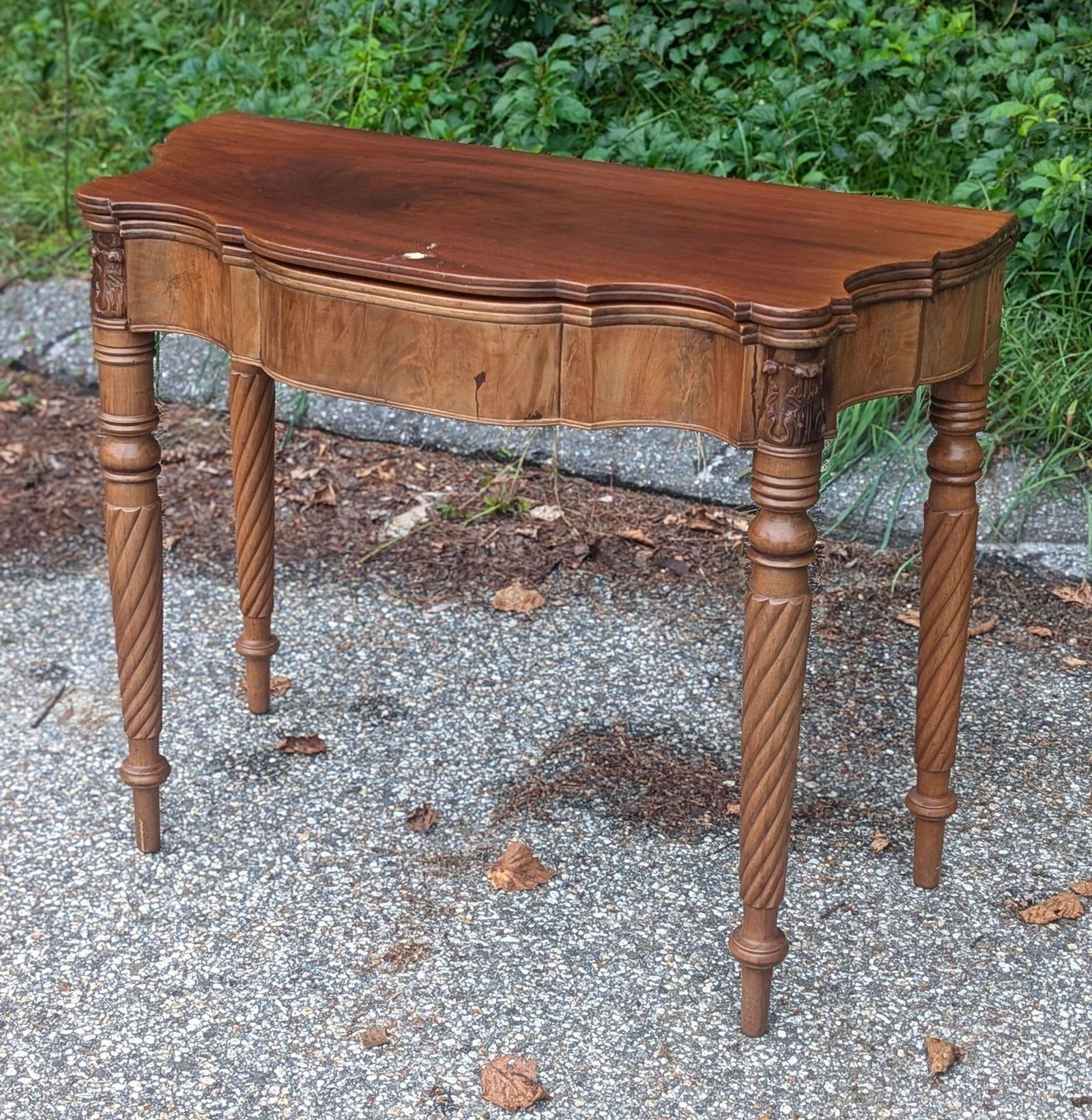 Sheraton Card Table. (1 of 5)