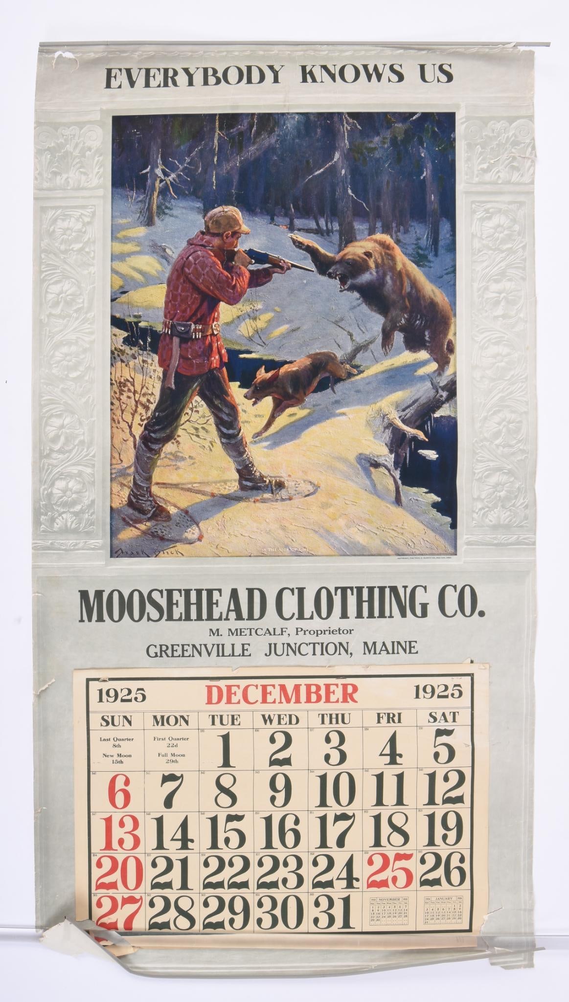 4 Vintage Advertising Calendars (1 of 3)